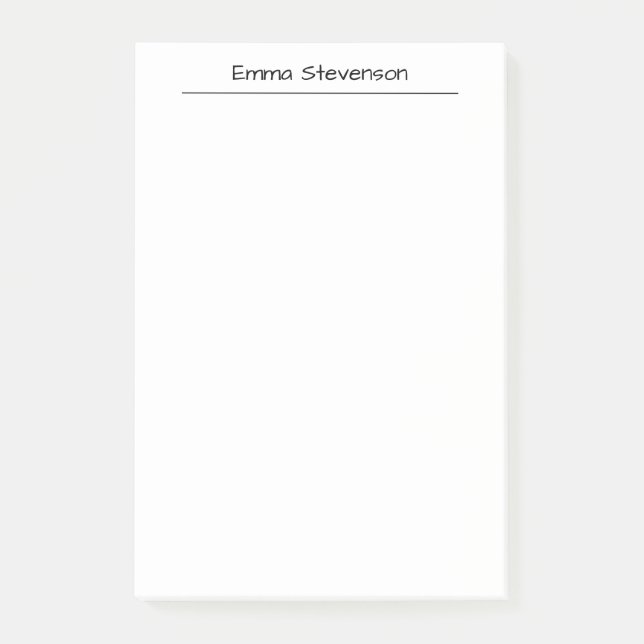 Post-it® Elegant Black & White Handwriting Professional (Devant)