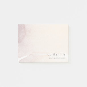 Post-it® Elégant Chic Abstrait Rose Gold Purple Aquarelle