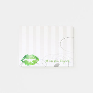 Post-it® Élégant Chic Fille Stylée, Lèvres Vertes