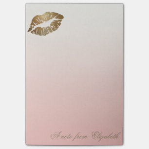 Post-it® Élégant Chic Stylish Girly, Glittery Lips