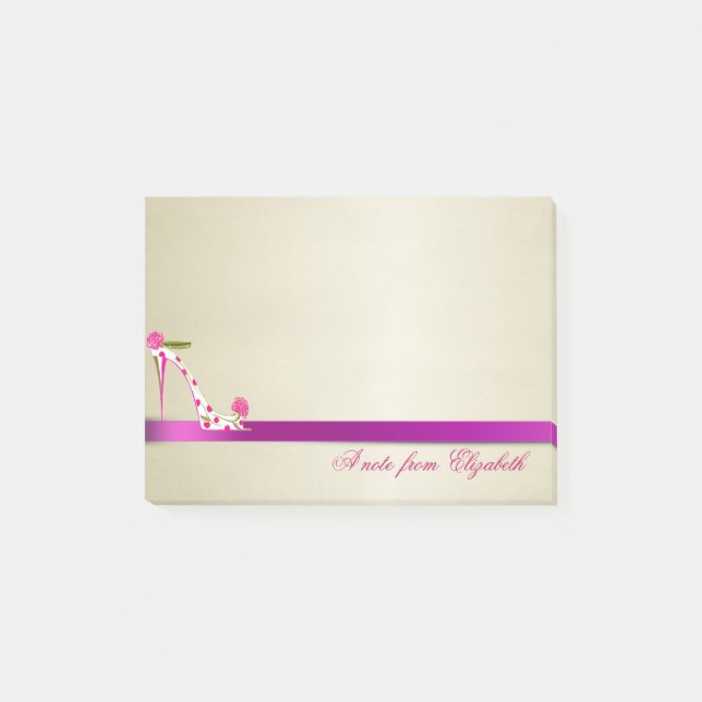 Post-it® Élégant Chic Stylish Girly, Talon Haut (Devant)