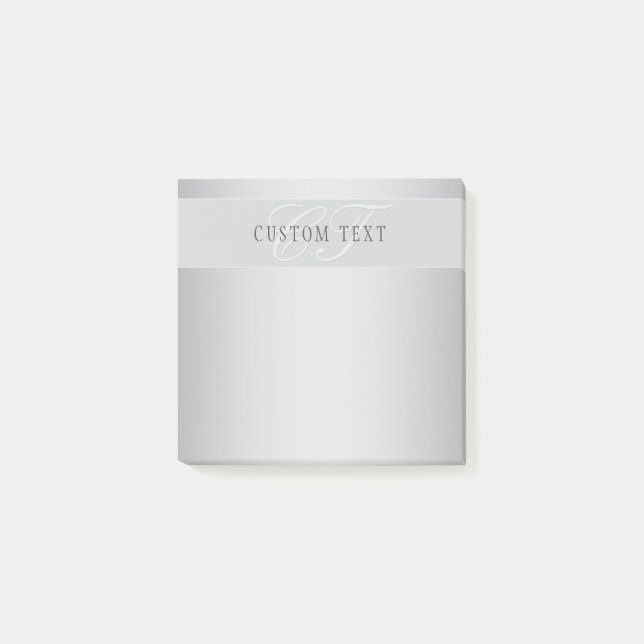 Post-it® Élégant écriture de script de monogramme modifiabl (Devant)