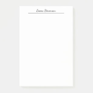 Post-it® Élégant Écriture Manuscrite Noir & Blanc Professio