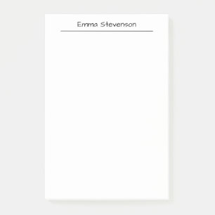 Post-it® Élégant écriture manuscrite noir et blanc professi