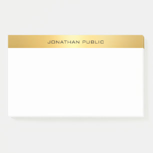 Post-it® Elégant Faux Gold Modèle Moderne Professionnel