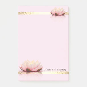 Post-it® Élégant Filles Style Rayures Dorées, Lotos