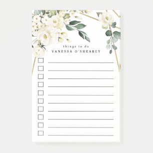 Post-it® Elégant Gold Géométrique Floral