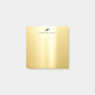 Post-it® Élégant Gold Trendy Modèle Modern Professional