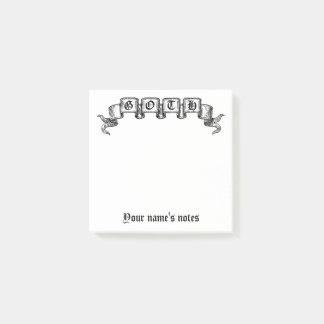 Post-it® Elegant Goth vintage ruban design