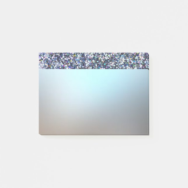 Post-it® Élégant Luxe Pailleté Bleu Brillants (Devant)