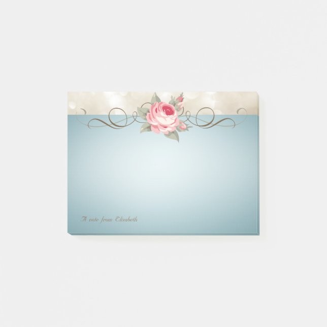 Post-it® Élégant Mignon Chic, Romantique.Rose (Devant)