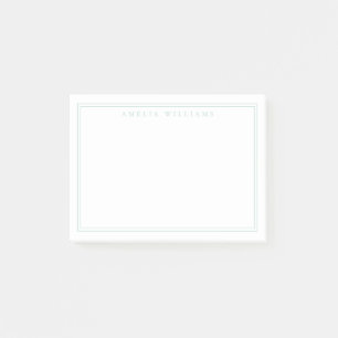 Post-it® Elégant minimaliste Turquoise Deux Frontières