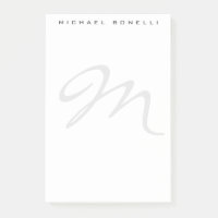 Élégant Monogramme Moderne Lettre initiale Votre n