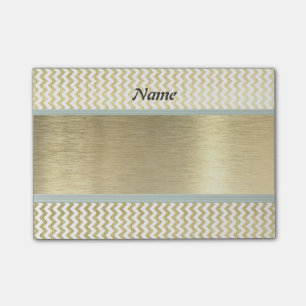 Post-it® Elégant or de chevron de luxe moderne