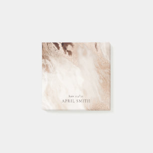 Post-it® Elégant Or Parties scintillant Agate Marbre Textu