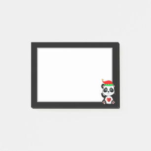 Post-it® Élégant ours panda mignon dessin animé sur fond no