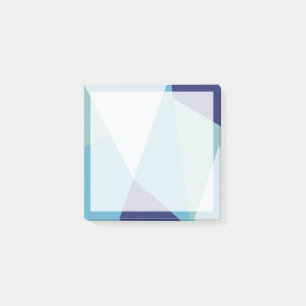 Post-it® Élégant pastel géométrique bleu marine et vert
