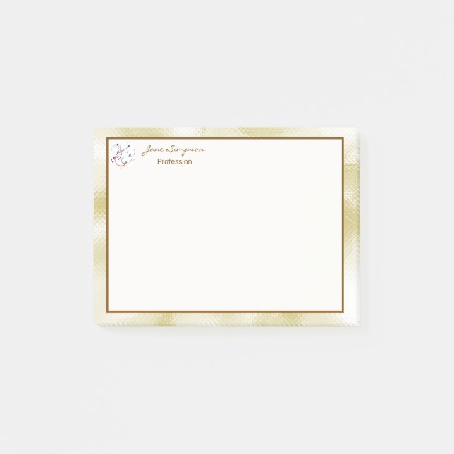 Post-it® Elegant Pearlescent Gold Texture (Devant)