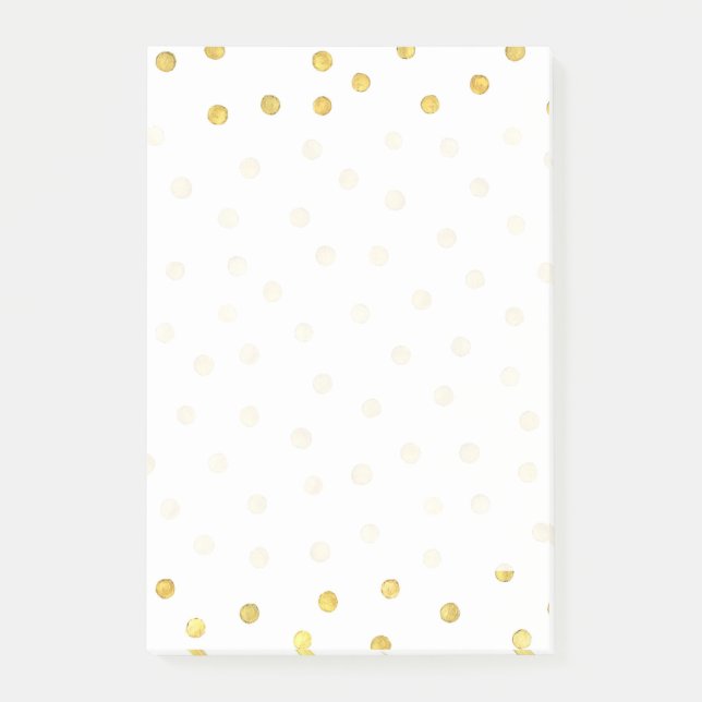 Post-it® Élégant point de confetti à huile d'or (Devant)