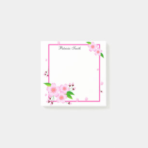 Post-it® Elégant rose Peony Flower Personnalisé