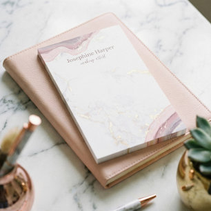 Post-it® Elégant rose rose Géode or Parties scintillant mar