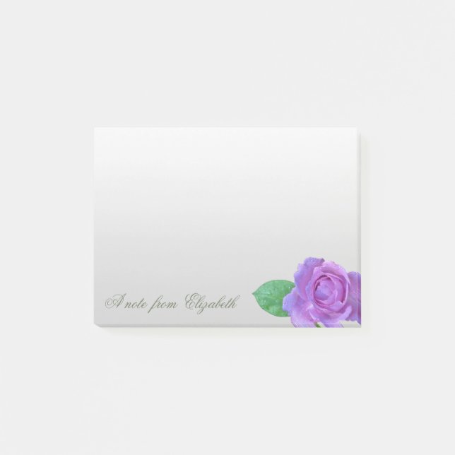 Post-it® Élégant Rose Violet Féminin (Devant)
