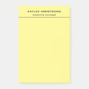 Post-it® Élégant simple professionnel clair jaune