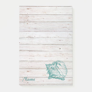Post-it® Elégant style de coquillage de bois texture person