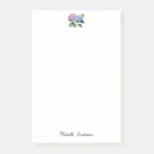 Post-it® Élégant Tendance Aquarelle Hydrangea Floral