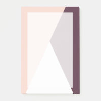 Elégant triangle géométrique rose roux et bordeaux