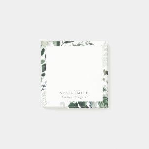 Post-it® Élégant vert moderne feuillage Tropical Foliage Fe