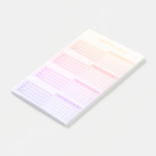 Post-it® Elegant Weekly Habit Tracker Post-it Notes