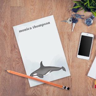 Post-it® Elégante aquarelle moderne Orca Killer Whale