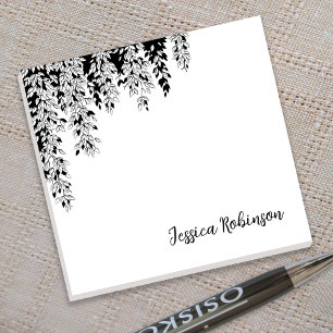Post-it® Élégante branche d'arbre bouleau pleureur noir et