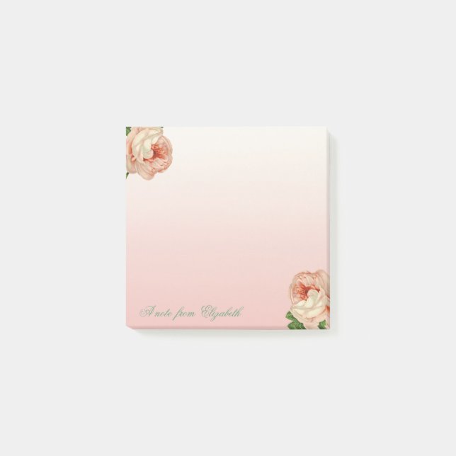 Post-it® Elégante Chic Féminin , Roses (Devant)