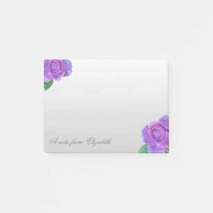 Post-it® Élégante Fille Élégante, Roses Violettes