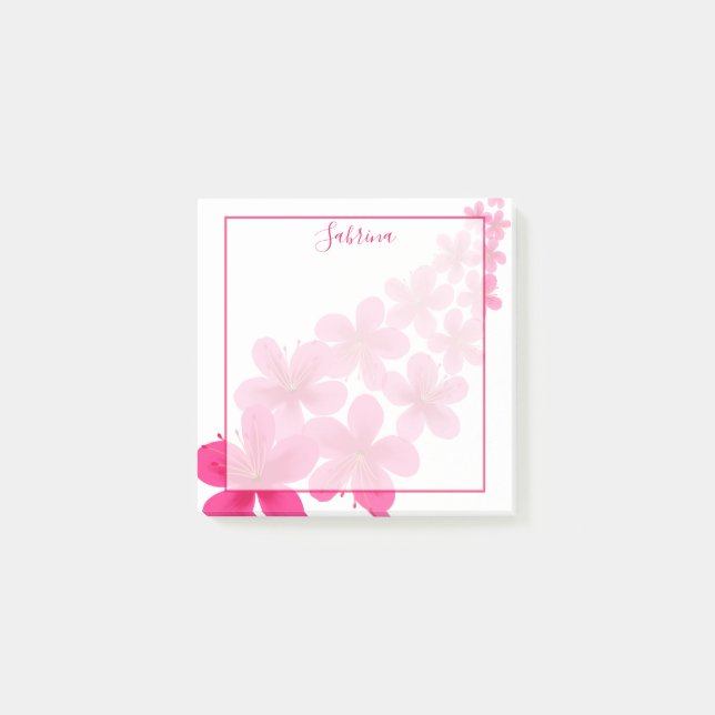 Post-it® Élégante floraison rose (Devant)