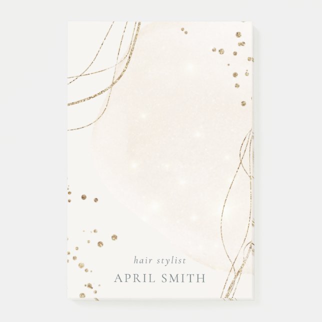 Post-it® Elégante Parties scintillant Abstraite Aquarelle d (Devant)