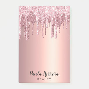 Post-it® Elégante parties scintillant en or rose en cuivre