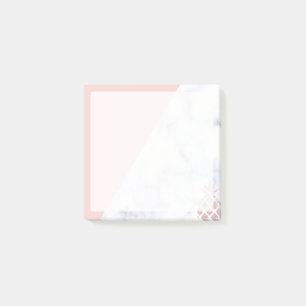 Post-it® Élégante parties scintillant rose en or en marbr