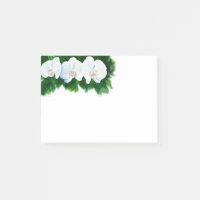 Elégante peinture d'orchidée tropicale blanche