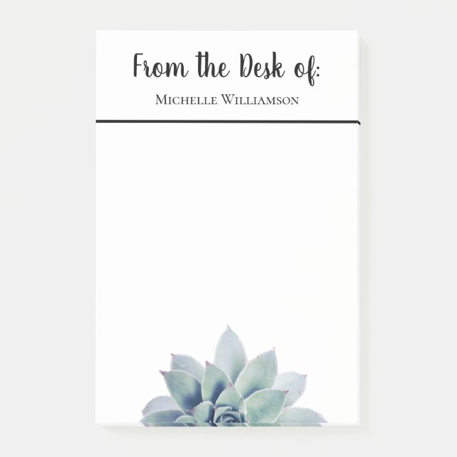 Post-it® Élégante verdure du bureau de la typographie (Devant)