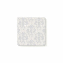 Élégantes notes adhésives vintage damassées