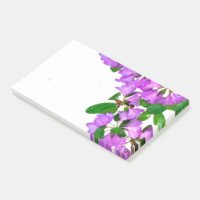 Post-it® Elégants fleurs roses azalées roses (Incliné)