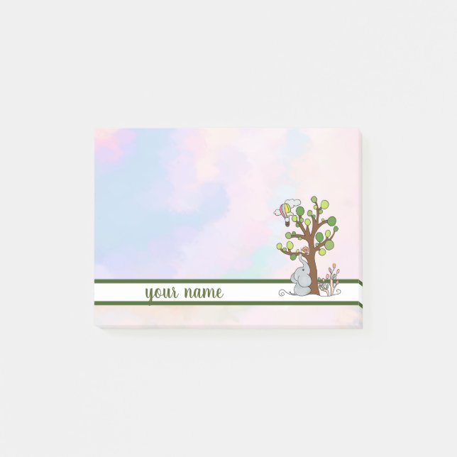 Post-it® Éléphant et arbre (Devant)