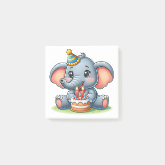 Post-it® Éléphant Mignon 11e Anniversaire