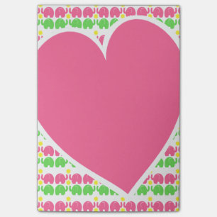 Post-it® Elephant Motif et coeur