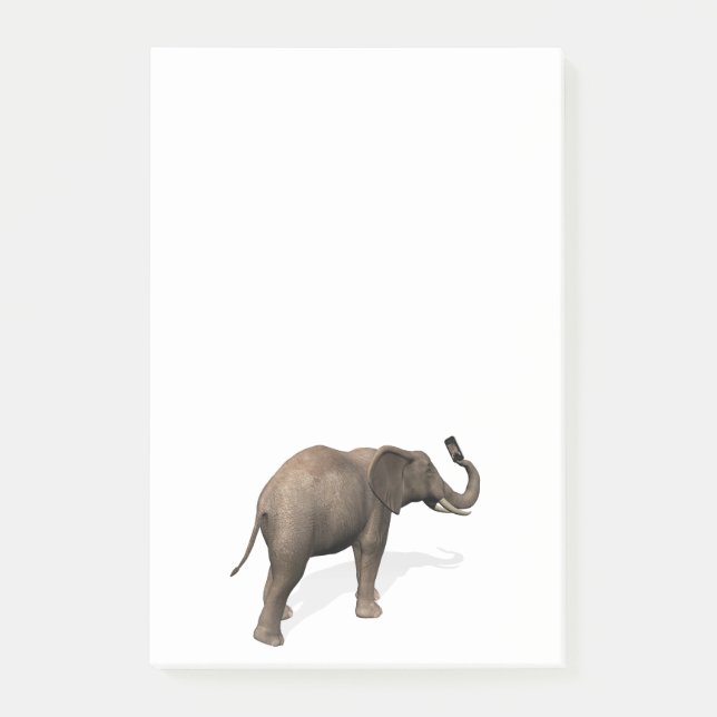 Post-it® Elephant Prendre Un Selfie (Devant)