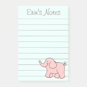 Post-it® Éléphant rose pour faire le cadeau de notes de