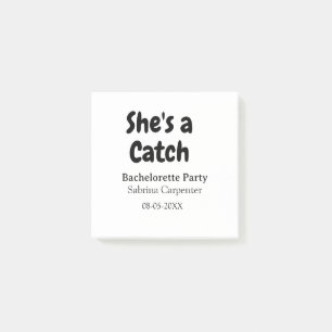Post-it® Elle est un nom de fête de bachelorette date simpl